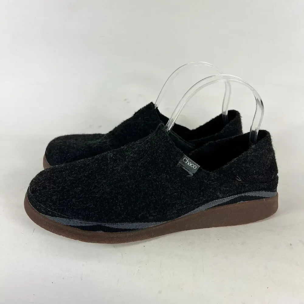 Chaco Revel Moccasin Men's 7 Black Slip On Low Round Toe Casual Shoes JCH107775
